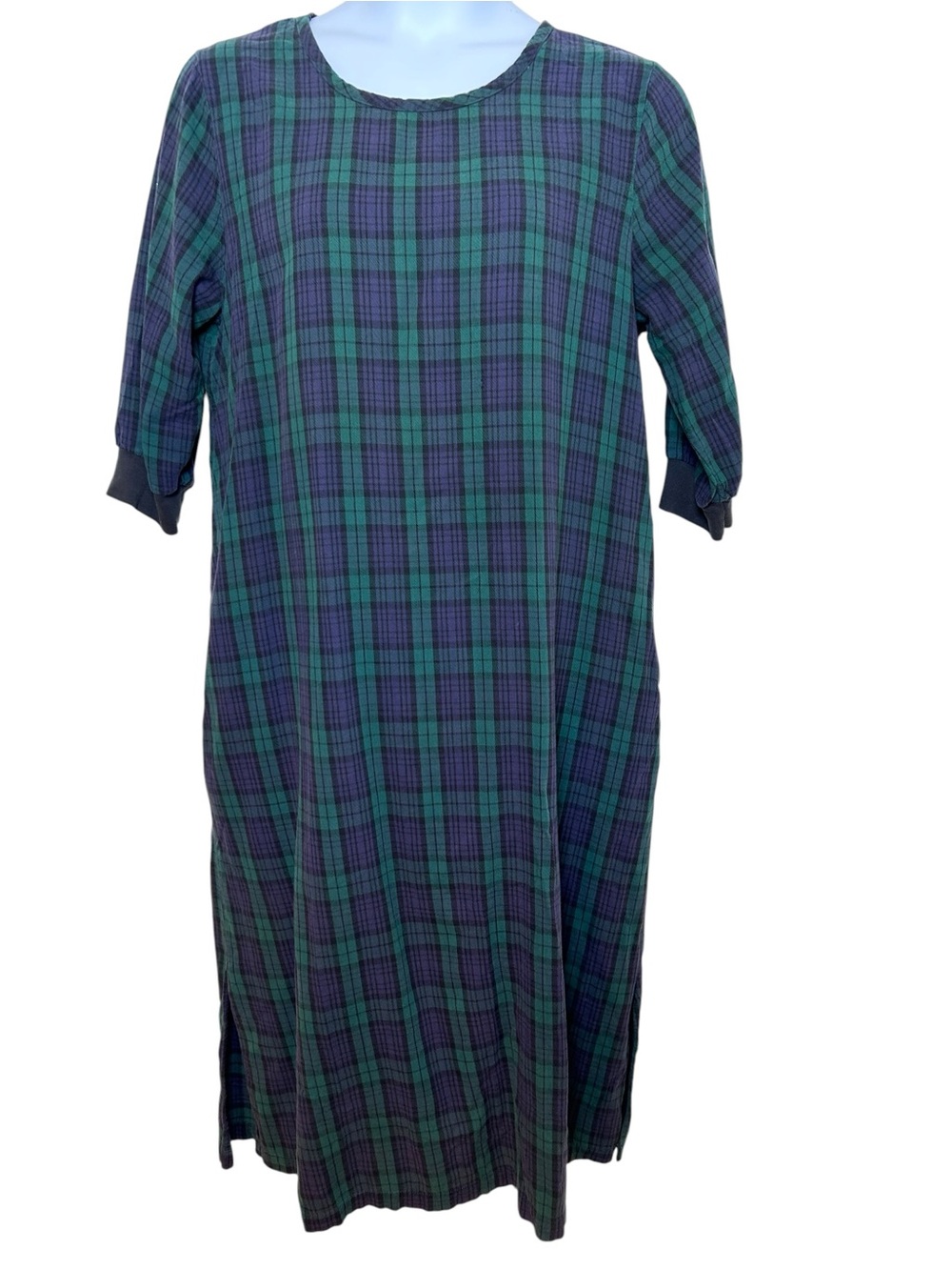 Vermont country store Company vintage blackwatch flannel nightgown size large